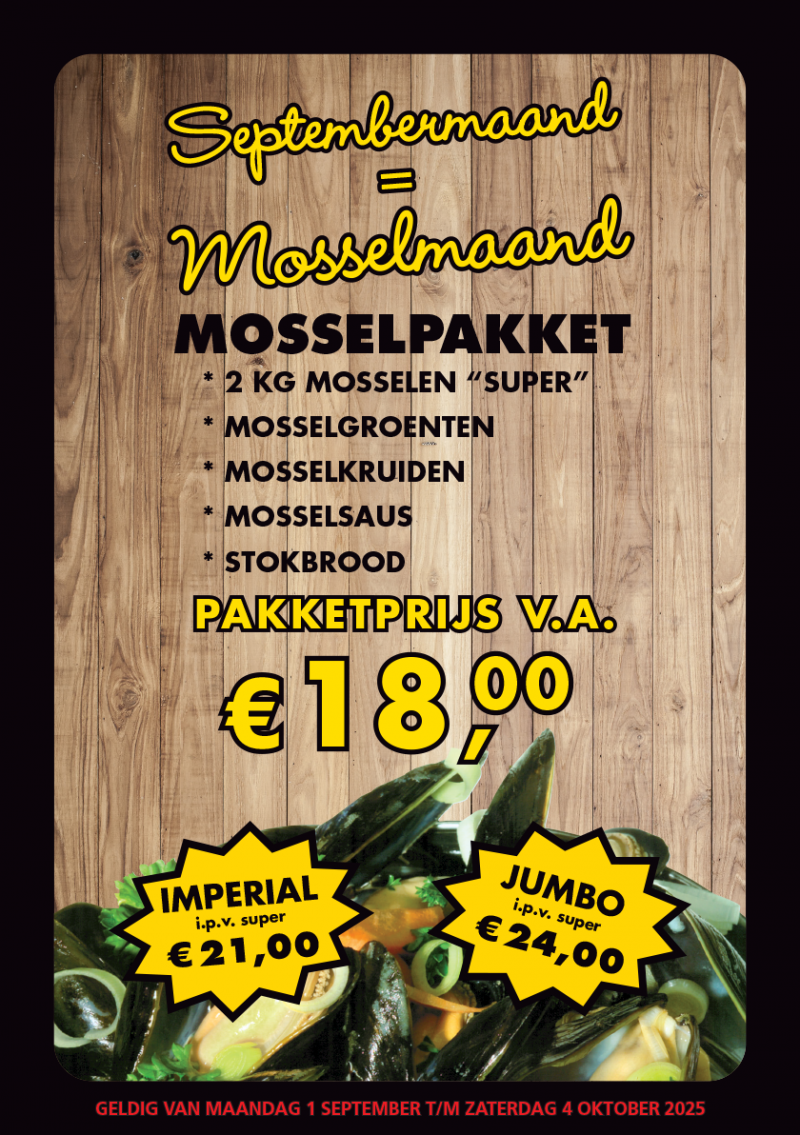 Septembermaand is Mosselmaand