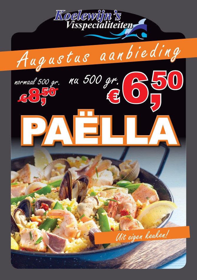 Augustus Aanbieding: Paella